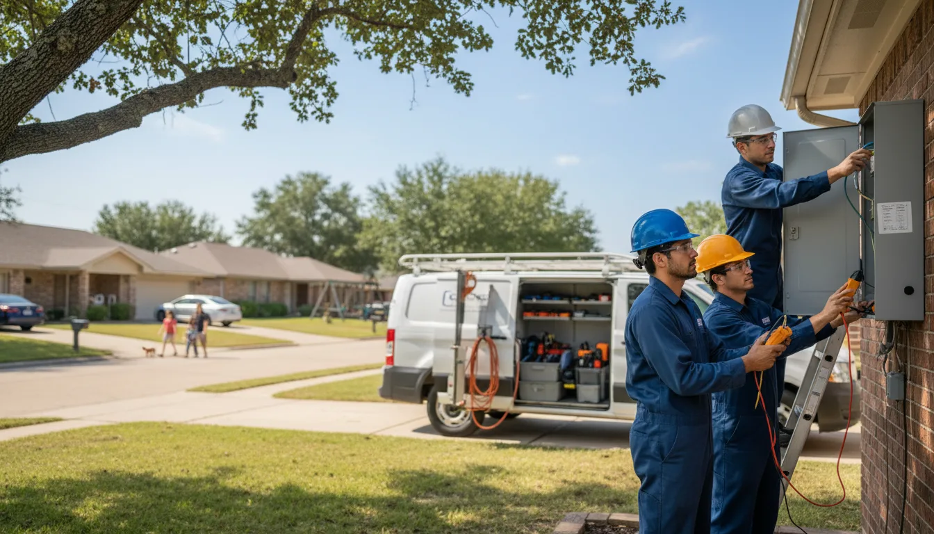 Certified electrician providing emergency electrical services in Stitzer, WI